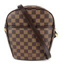 ルイヴィトン ショルダーバッグ レディース イパネマPM 肩掛け 斜め掛け 鞄 かばん LOUIS VUITTON N51294 ダミエキャンバス ブラウン 茶 ゴールド金具【中古品】