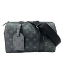 【在庫一掃】 ルイヴィトン ショルダーバッグ メンズ 肩掛け シティ キーポル モノグラム・エクリプス LOUIS VUITTON M45936 ブラック 黒 ゴールド金具【中古品】