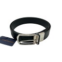 ルイヴィトン ベルト メンズ ベルト・スレンダー 35MM リバーシブル ダミエアンフィニ ファッションアイテム 95/38 LOUIS VUITTON M8204 ブラック 黒 シルバー金具 美品【中古品】