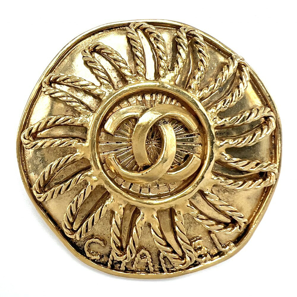 樂天商城 - 【20％OFF】 シャネル ブローチ レディース ラウンド ココマーク アクセサリー ヴィンテージ CHANEL GP 94A ゴールド 約40.4g1994年【中古品】