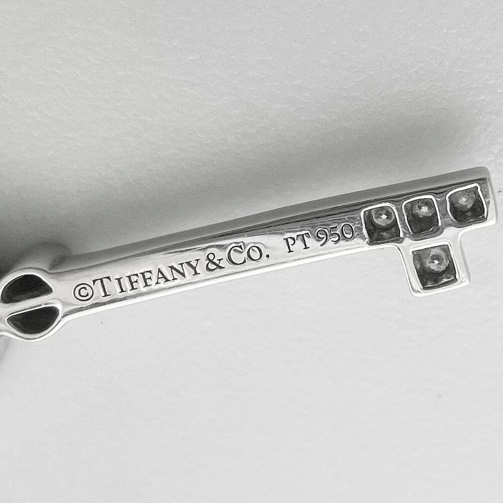 VINTAGE BRAND TOKYOのティファニー ペンダントトップ レディース ハート キーモチーフ ジュエリー アクセサリー TIFFANY&Co. Pt950プラチナ ダイヤモンド 約1.4g【中古品】｜アングル3