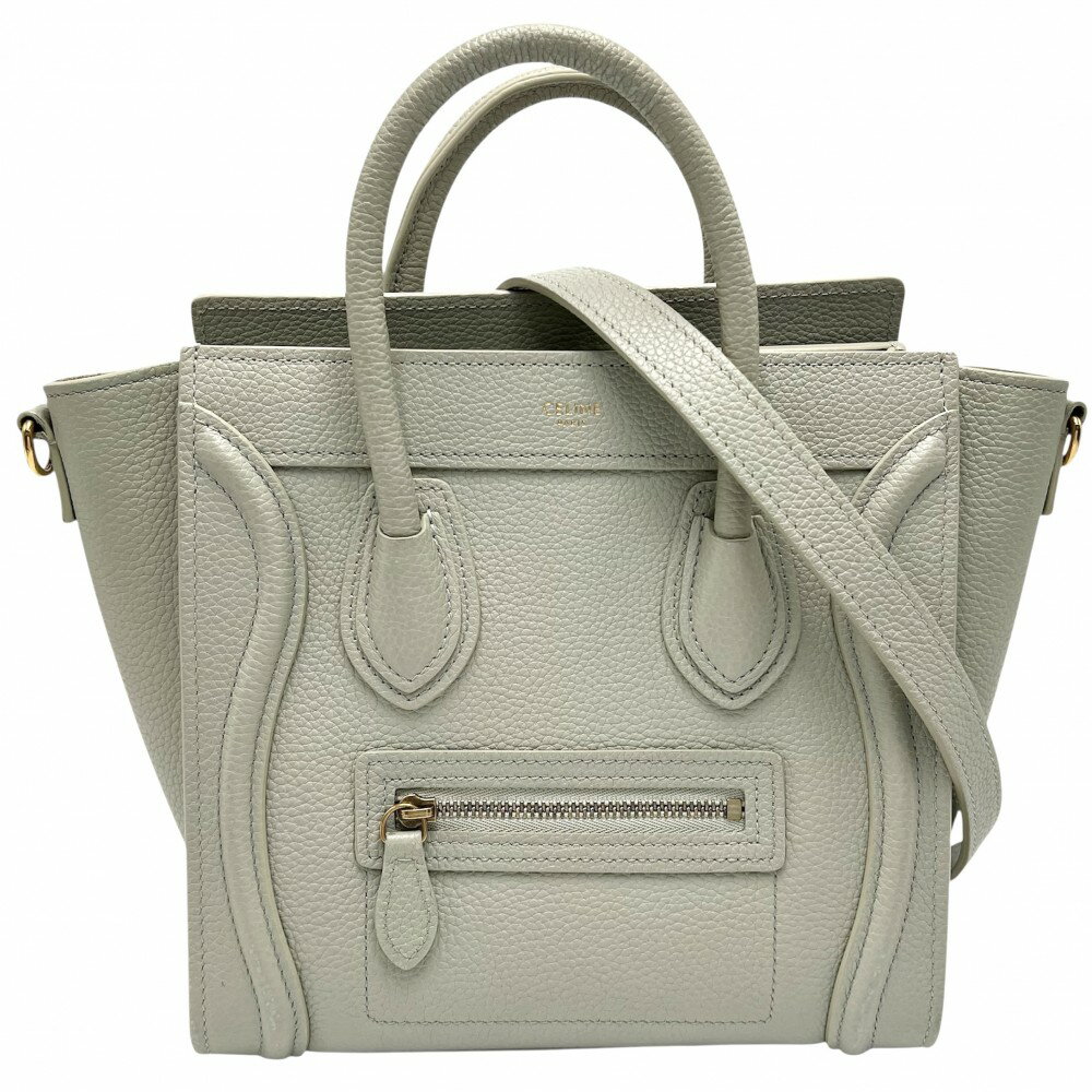 セリーヌ 2WAY レディース ラゲージ ナノ ハンドバッグ ショルダーバッグ 肩掛け 斜め掛け CELINE レザ..