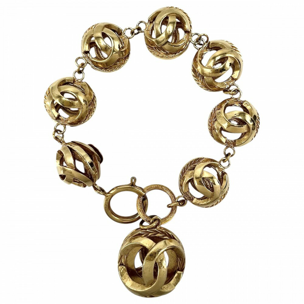 Rakuten - 【大売出し】 シャネル ブレスレット レディース ココマーク ココ サークル ヴィンテージ アクセサリー CHANEL GP 約53.9g【中古品】