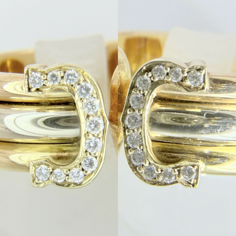 カルティエ 指輪 レディース リング 2C ジュエリー アクセサリー 52サイズ Au750 18金PG YG WG CARTI b-ship-10035913 VINTAGE BRAND TOKYO サンプル画像3