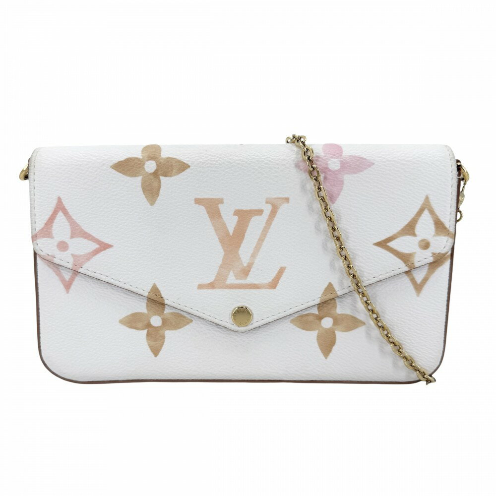 LOUIS VUITTON ルイヴィトン ショルダーバッグ  白 【古着】【中古】【送料無料】 中古・古着通販】LOUIS VUITTON (ルイ ヴィトン) ショルダーバッグ