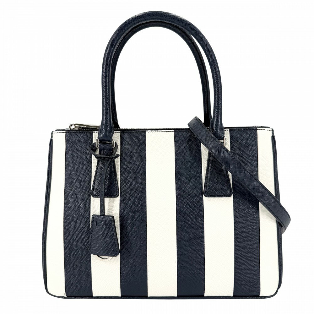 プラダ PRADA チェーンショルダー 1BD147 ロゴ スタッズ カバン ２WAY ショルダーバッグ レザー ホワイト PRADA☆スタッズ付きレザーショルダーバック♪ 1BD147 (PRADA