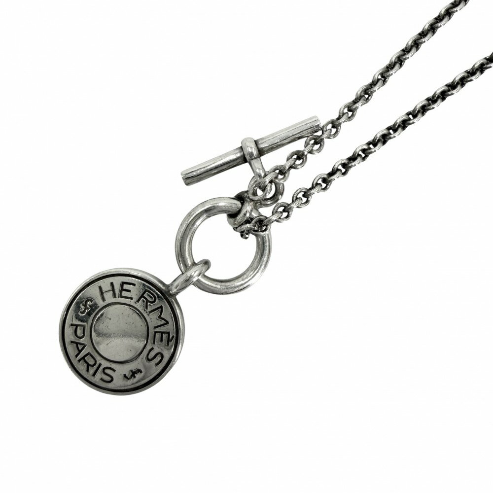 Rakuten - エルメス ネックレス レディース セリエ アミュレットHエクスリブリス ペンダント ジュエリー アクセサリー HERMES シルバー925 約9.6g【中古品】