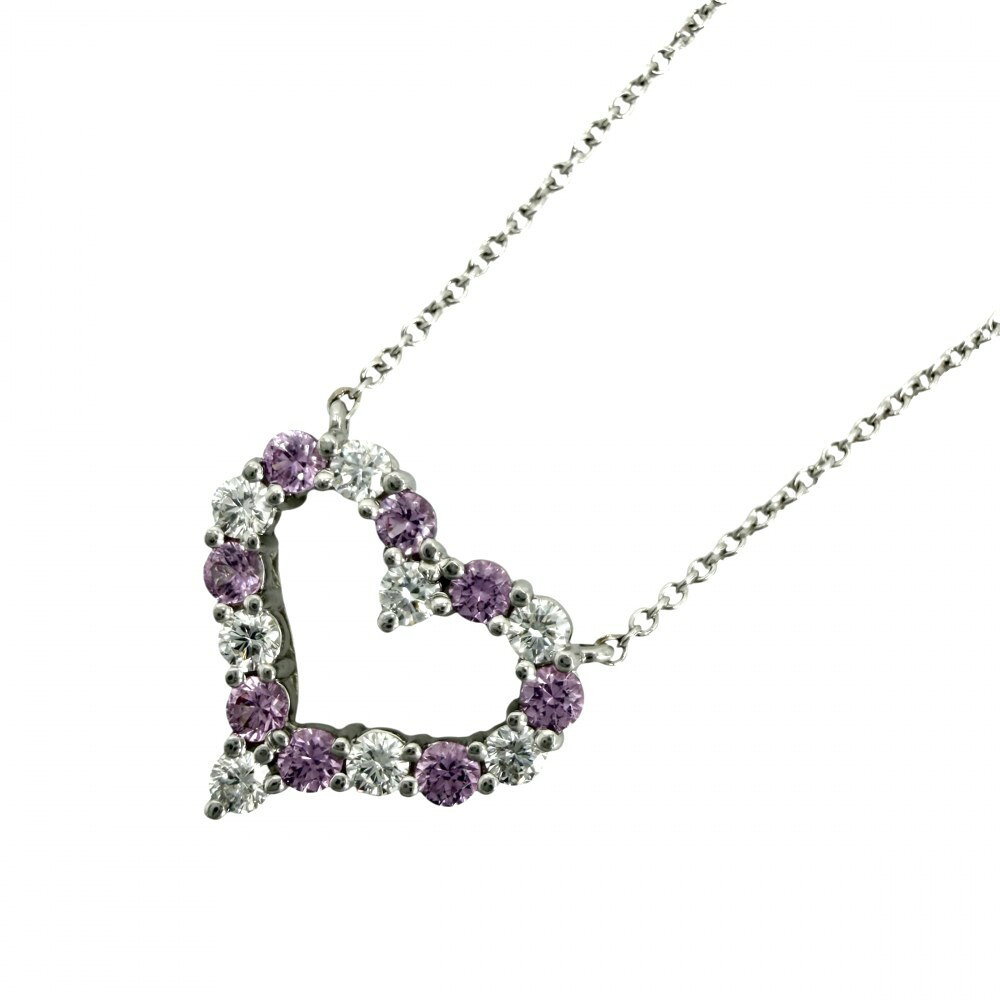 樂天商城 - 【大売出し】 ティファニー ネックレス レディース センチメンタル ハート ジュエリー アクセサリー TIFFANY&Co. Pt950プラチナ ダイヤモンド 約4.9g【中古品】
