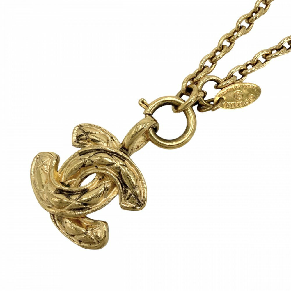樂天商城 - シャネル ネックレス レディース マトラッセ ココマーク アクセサリー CHANEL GP ゴールド 約26.0g【中古品】