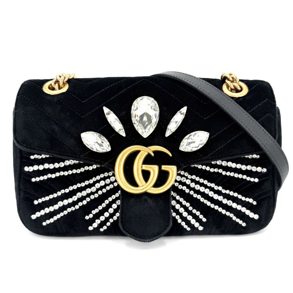 GUCCI グッチ GGベルベット ボディバッグ グリーン 574968 グッチ 574968 204046 ウエストバッグ ネイビー GGベルベット ボディ