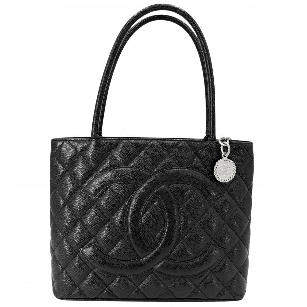 Rakuten - 【大売出し】 シャネル ハンドバッグ レディース マトラッセ 復刻トート トートバッグ ココマーク 肩掛け CHANEL キャビアスキン ブラック 黒 シルバー金具【中古品】
