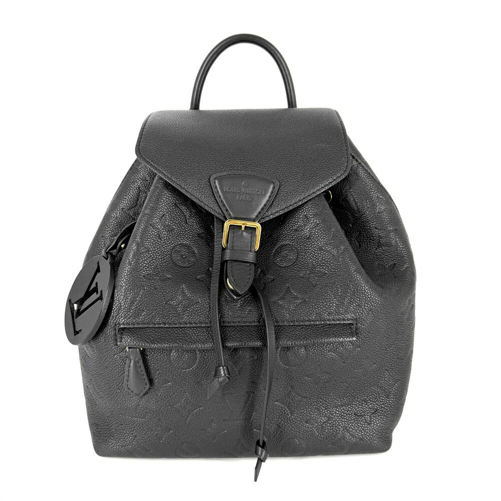 Rakuten - ルイヴィトン リュック メンズ モノグラムアンプラント モンスリ PM バックパック 大容量 通勤 通学 LOUIS VUITTON M45205 ブラック 黒 シルバー金具【中古品】