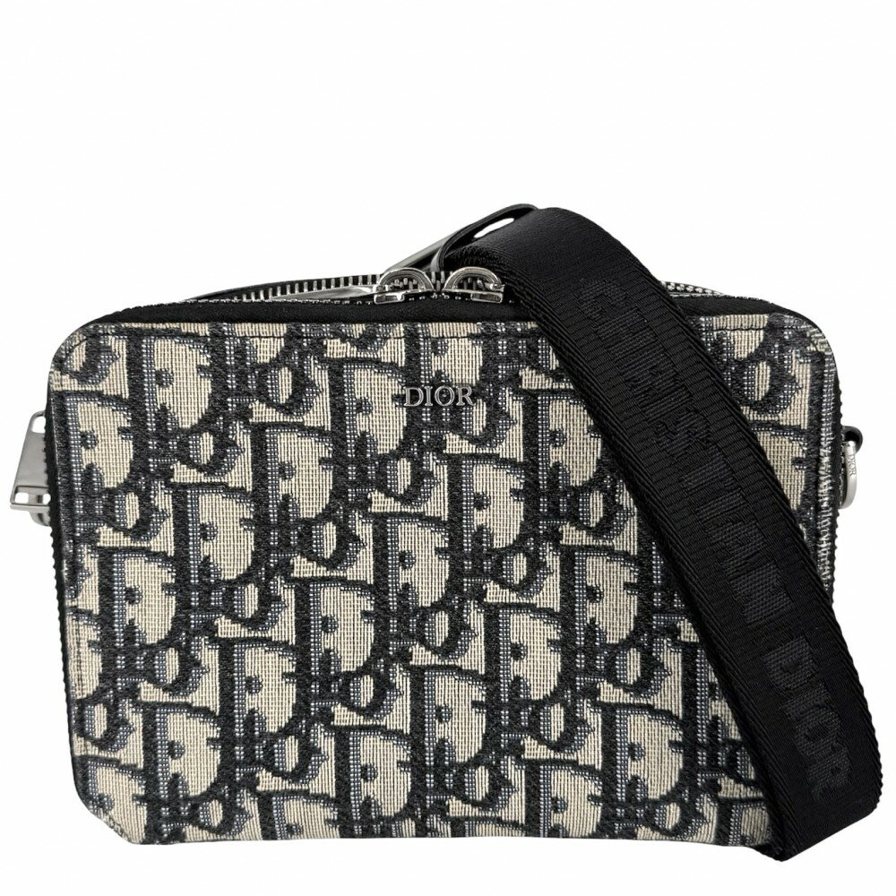 Christian Dior クリスチャンディオール ショルダーバッグ 2OBBC119YSE ディオール オブリーク ジャカード ブルー×ブラック レディース 【中古】 22603R58 Christian Dior（クリスチャン・ディオール） Dior ディオール