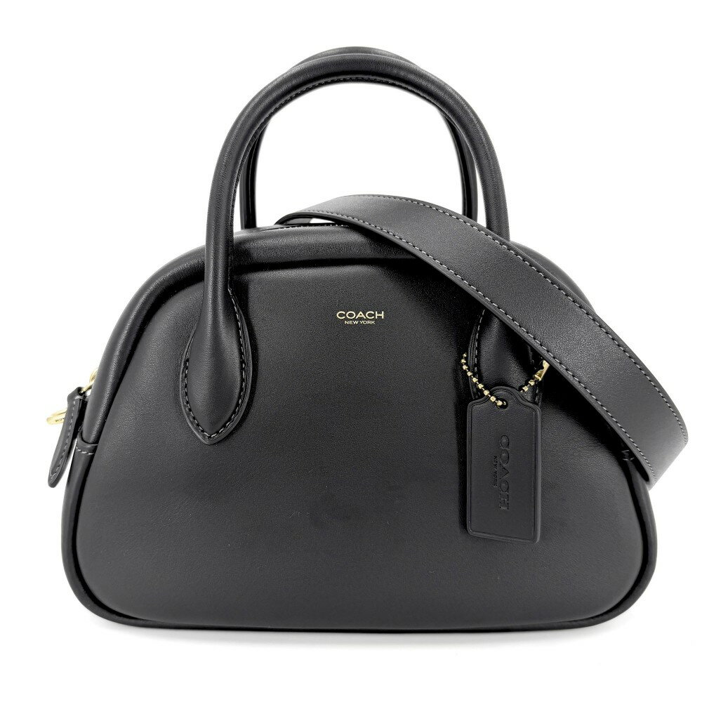Rakuten - コーチ 2WAY レディース バーロウ ボウリング バッグ 肩掛け 斜め掛け ハンドバッグ ショルダーバッグ COACH CU863 レザー ブラック 黒 ゴールド金具【中古品】
