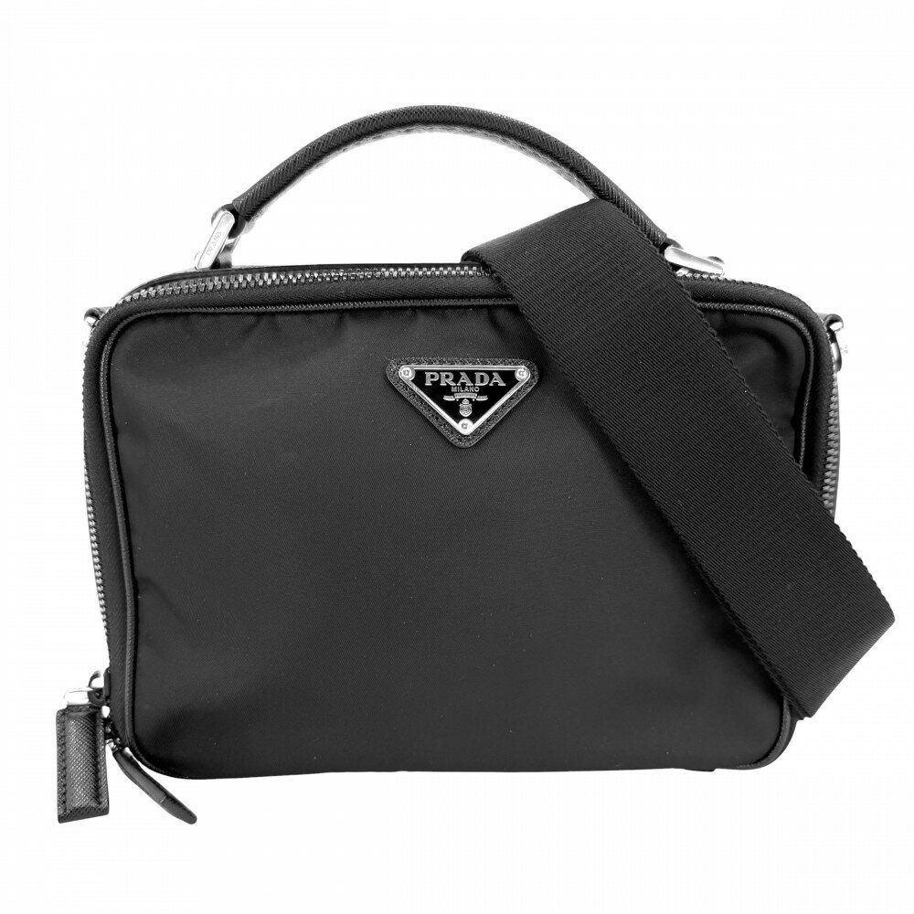 プラダ エンブロイダリー ファブリック 2VH069 ショルダーバッグ メンズ プラダ PRADA エンブロダイリー ファブリック 2VH069 ショルダーバッグ