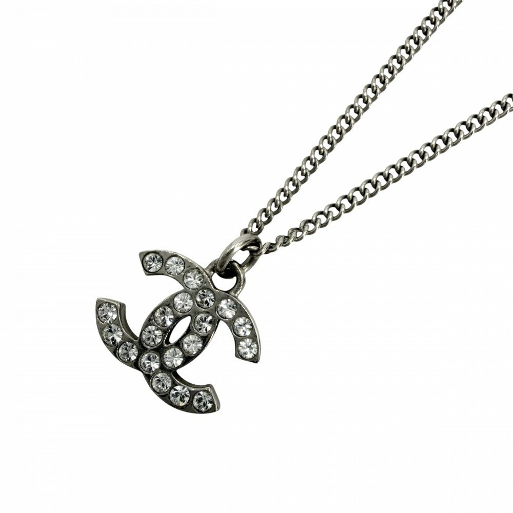 樂天商城 - 【大売出し】 シャネル ネックレス レディース ココマーク ペンダント アクセサリー CHANEL GP ラインストーン F13V シルバー 約5.0g2013年【中古品】