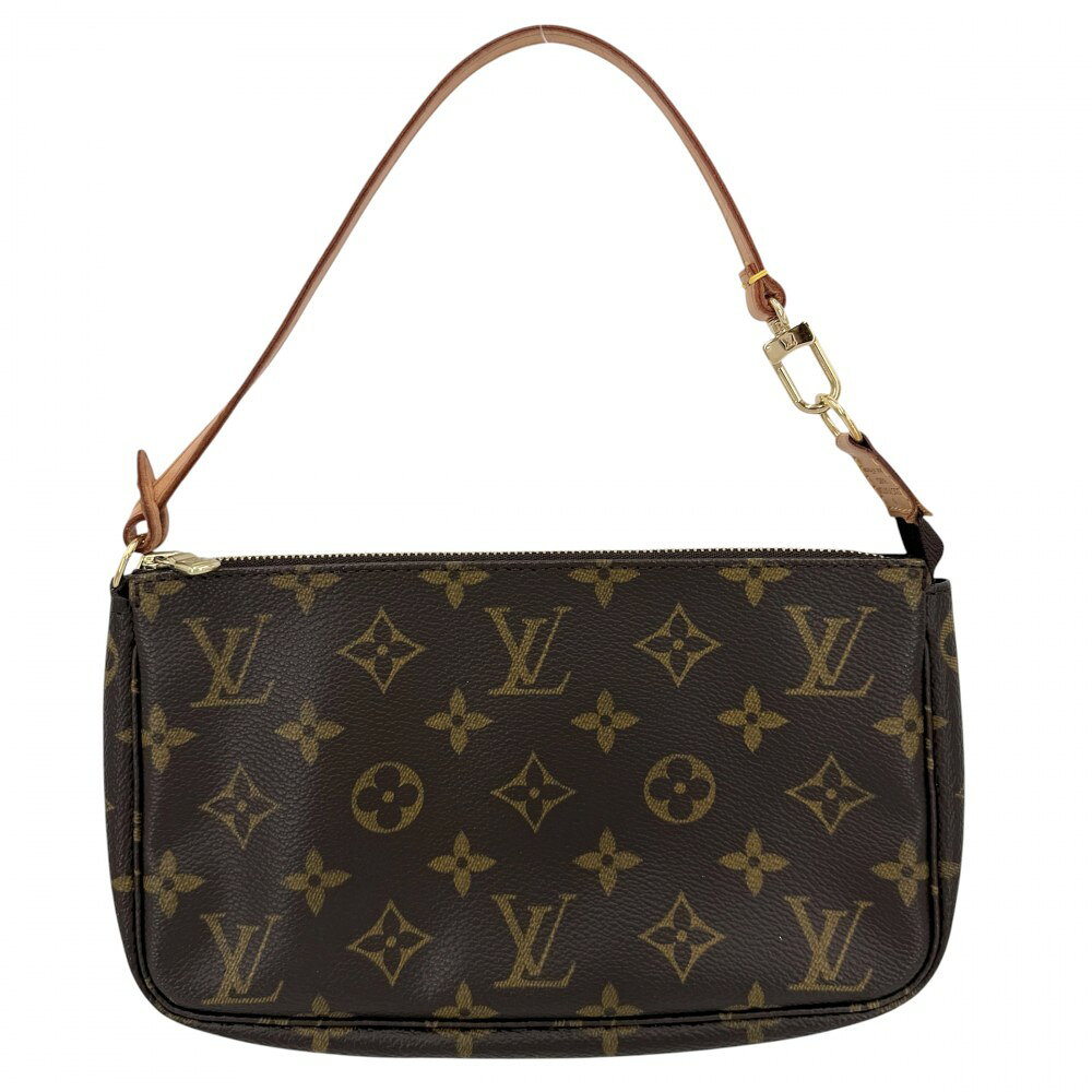Rakuten - ルイヴィトン ハンドバッグ レディース ポシェットアクセソワール アクセサリーポーチ ミニバッグ LOUIS VUITTON M51980 モノグラムキャンバス ブラウン 茶 ゴールド金具【中古品】