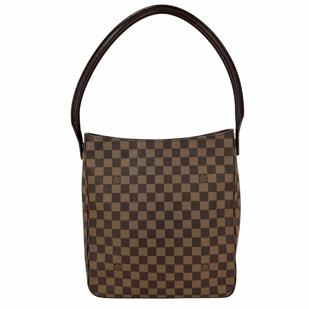 Rakuten - ルイヴィトン ショルダーバッグ レディース ルーピングGM ワンハンドル スペシャルオーダー 肩掛け looping MM LOUIS VUITTON N51144 ダミエキャンバス ブラウン 茶 ゴールド金具【中古品】