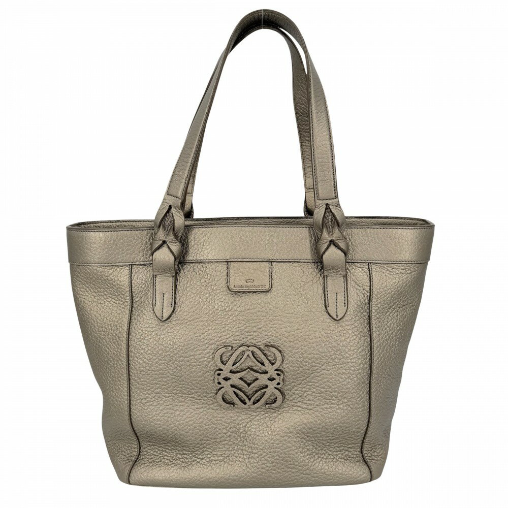 Rakuten - 【大売出し】 ロエベ ハンドバッグ レディース アナグラム フスタ トートバッグ 肩掛け LOEWE レザー ゴールド シルバー金具【中古品】