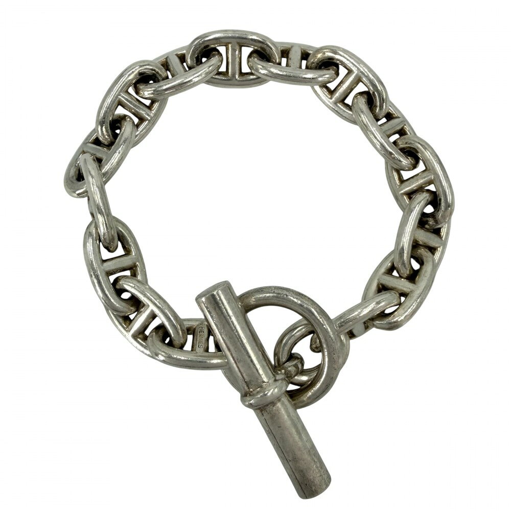 エルメス ブレスレット メンズ シェーヌダンクルMM アクセサリー ジュエリー 15コマ シルバー  ...