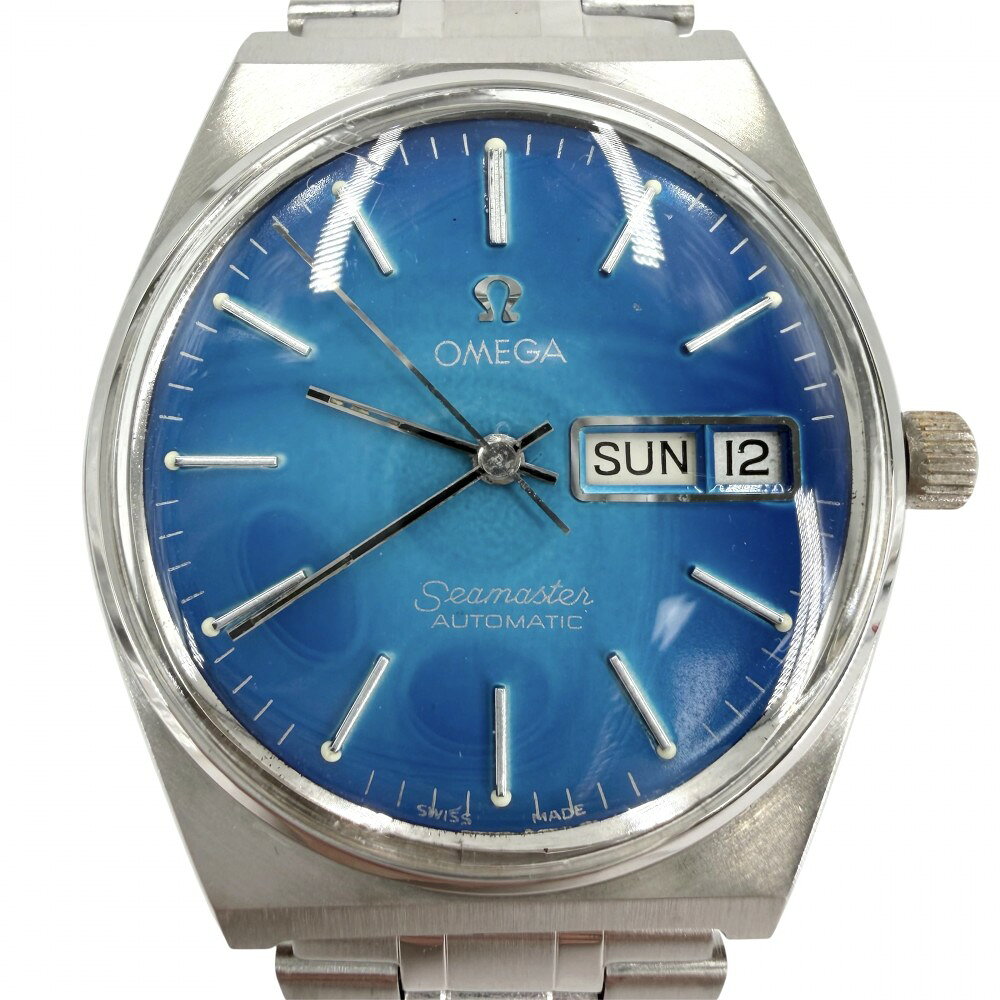 美品　OMEGA オメガ　シーマスタークォーツ 腕時計 青 【送料無料】ネイビー 楽天市場】オメガ シーマスター 青 中古の通販
