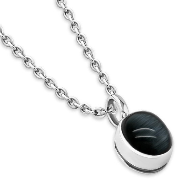 ブラックキャッツアイ シルバーペンダントトップ*FREE STYLE(フリースタイル)