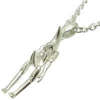 シルバーアクセサリーバズショットの三日月人形 シルバーペンダントトップ*FREE STYLE(フリースタイル) シルバー925 メンズ レディース アクセサリー｜アングル2
