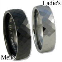 楽天シルバーアクセサリーバズショット[ペア]ブロックカットタングステンペアリング（指輪）*FREE STYLE（フリースタイル）Tungsten