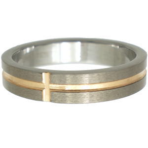 ゴールドクロスタングステンリング(指輪)*FREE STYLE(フリースタイル)Tungsten 1