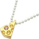 (10月)ピンクトルマリンゴールドコートチーズ シルバーペンダントトップ*SWANKY(スワンキー)/誕生石