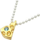 (11月)ブルートパーズゴールドコートチーズ シルバーペンダントトップ*SWANKY(スワンキー)/誕生石