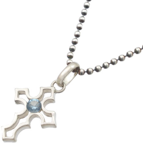 (12月)タンザナイト クロス シルバーペンダントトップ*SWANKY(スワンキー)誕生石