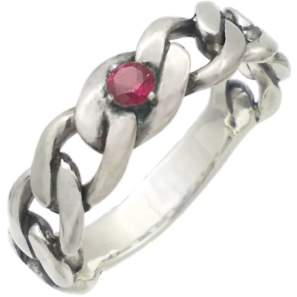 (7月)ルビー キヘイ シルバーリング(指輪)*SWANKY(スワンキー)誕生石