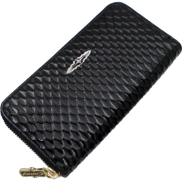 ゴシックタガー ラウンドファスナー シャイニーメッシュ ウォレット*Enemy(エネミー) ラウンドジッパー