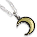 ブラスxクレセントムーン シルバーペンダントトップ*AQUA SILVER(アクアシルバー)