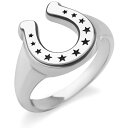 スター ホースシュー シルバー リング(指輪)*AQUA SILVER(アクアシルバー)