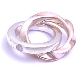 ダイヤゴールドコートリング シルバーペンダントトップ*AQUA SILVER(アクアシルバー)