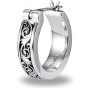 クラシカルアラベスク スナップ シルバーピアス*AQUA SILVER(アクアシルバー)