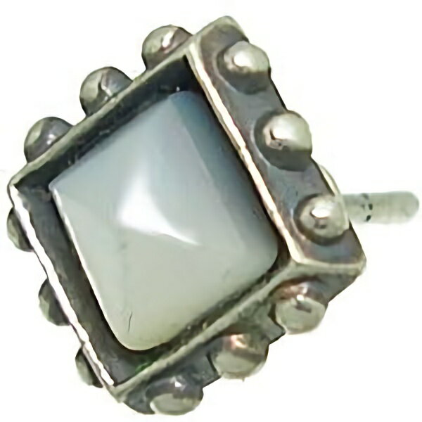 フレームドスタッズ シルバーピアス*Enemy(エネミー)