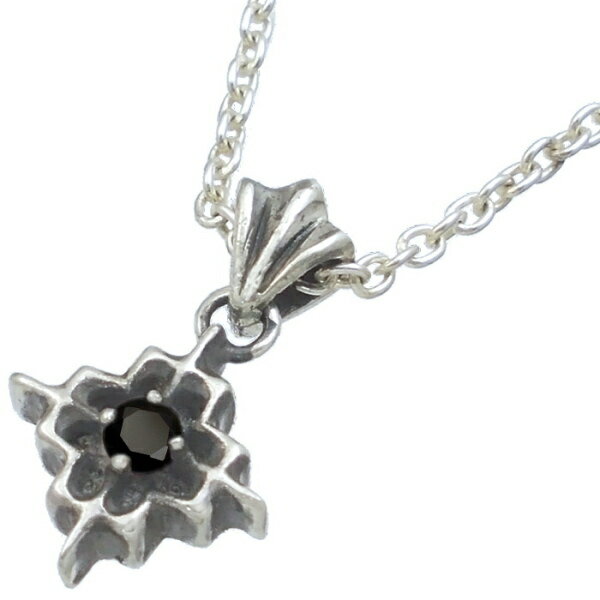 ブラックジルコニア アロークロス シルバー ペンダント チャーム*Enemy(エネミー)