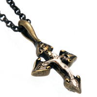 アンティーククライストブラスペンダントネックレス*Gaudi(ガウディジュエリー）