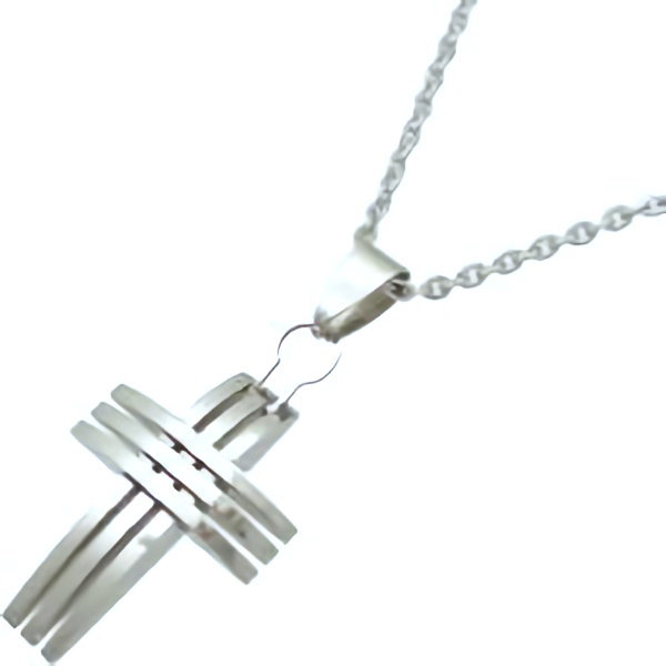 スモールマルチクロスステンレス ペンダント ネックレス Stainless
