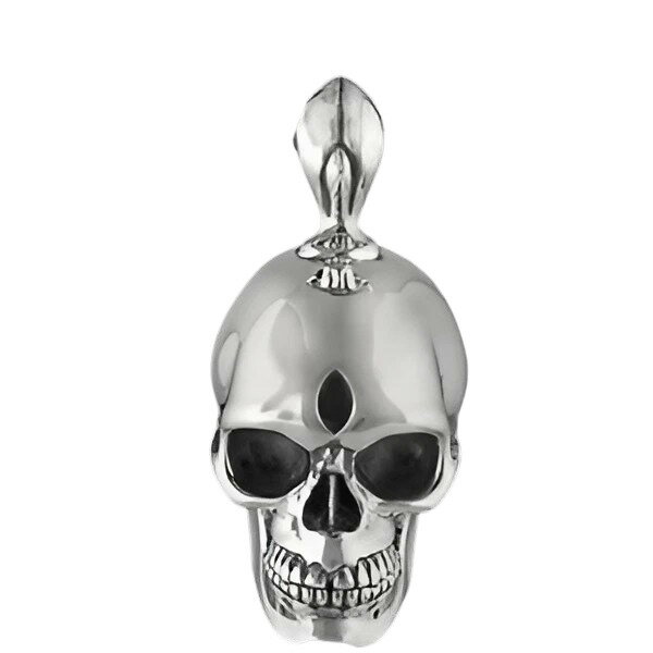 ロンワンズ(LONE ONES)*スモールペタルスカル シルバーペンダントトップ