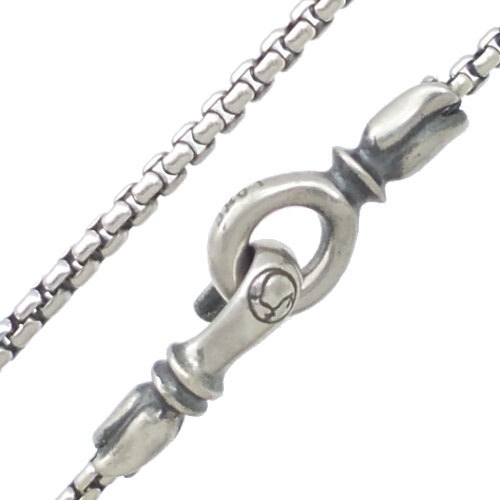 ロンワンズ(LONE ONES) 16-28in スモールキスアンドフローフック シルバーボックスチェーンネックレス