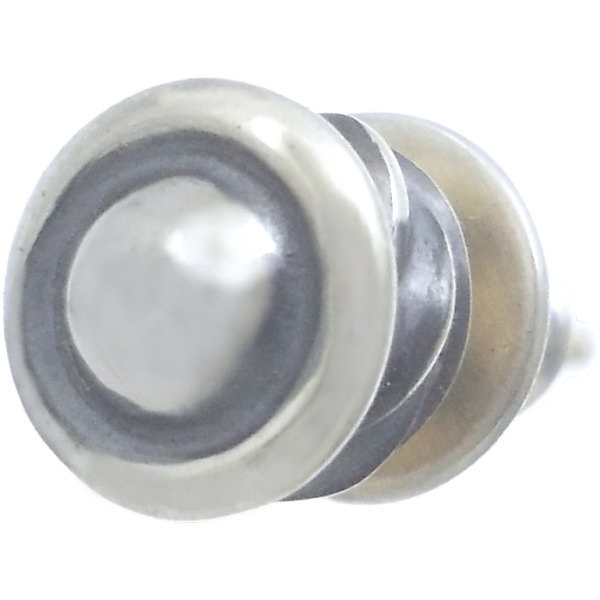 ロンワンズ(LONE ONES)*カーヴドスタッドフープ シルバーピアス