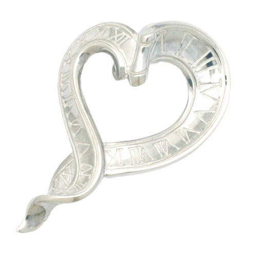 ホワイト アブソリュート ハート ”S” シルバーペンダントトップ*Mad Graffiti（マッドグラフィティ）