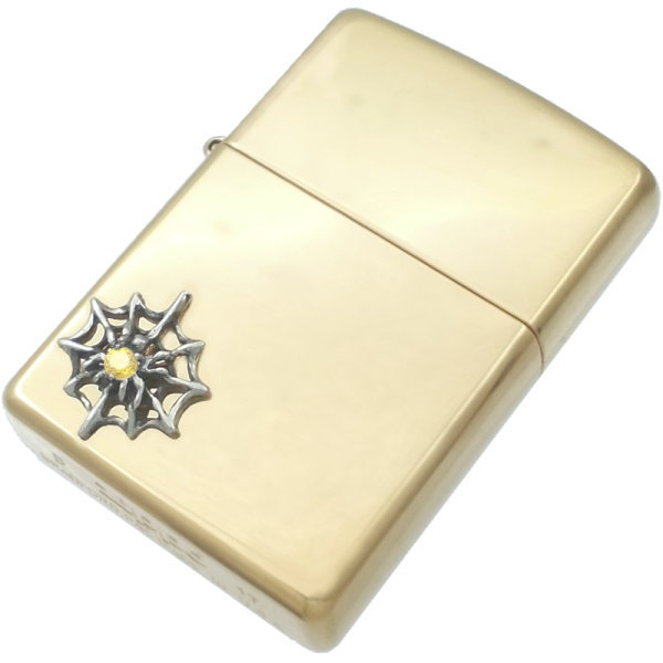 イエロージルコニア スパイダー ブラスジッポ 金運 開運 誕生石