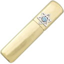 (3月)アクアマリン ヘキサグラム 六芒星 リッド ブラスジッポ 誕生石