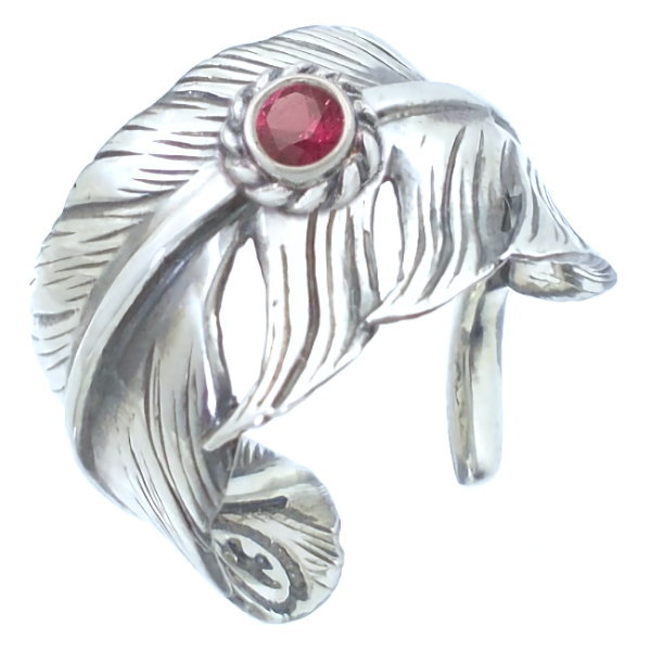 ルビーブラックフリーフェザーシルバ...