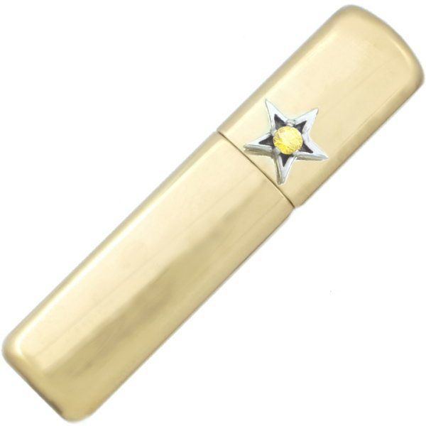 イエロージルコニア タイニー スター リッド ブラスジッポ 金運 開運 誕生石
